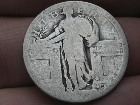 Dateless Silver Standing Liberty Quarter, Type 1 Variety Minted in 1916 and 1917 Cover