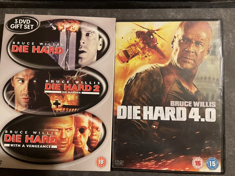 die hard 1,2,3 box set And Die Hard 4 - Image 1 of 1