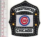 Chicago Fire Department & Chicago Cubs Baseball Helmet Shield Promo Patch