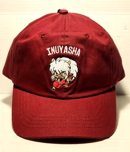 INUYASHA: Anime Manga Series BallCap Adjustable Strap Burgundy Hat Adult/Teens - Picture 1 of 8