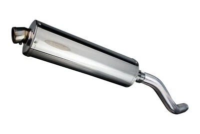 Silenciador oval de aço inoxidável Kawasaki Z800 Delkevic Aftermarket slip on 18" escape - Imagem 1 de 4