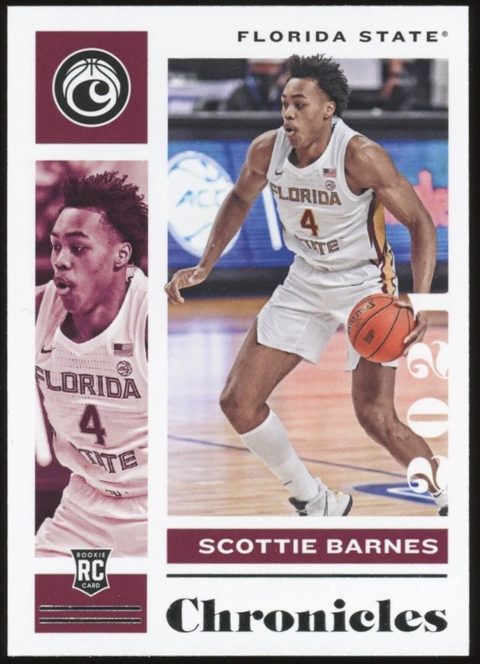 2021 Panini Chronicles Draft Picks #7 Scottie Barnes Seminoles Basketball Card - Image 1 of 1