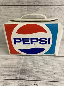 RARE Vtg Nappe Pepsi Snap-Pak Insulated Tote Bag Hot Cold  8”x5”x5” EUC!!!!! - Picture 1 of 15