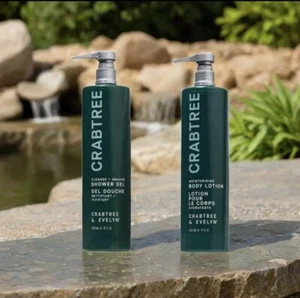 Crabtree & Evelyn feuchtigkeitsspendende Körperlotion & Cleanse Awaken Duschgel 15oz - Bild 1 von 6