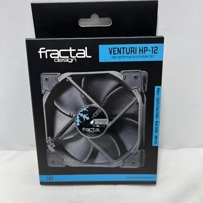 Fractal Design - Venturi HP-12 High Performance Computer Fan, Black ~ NEW - Image 1 of 4