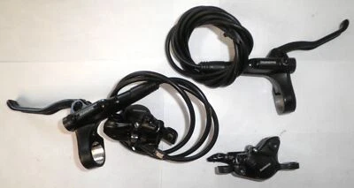 SHIMANO BL-MT200 BLACK BICYCLE HYDRAULIC BRAKE LEVER/CALIPER SET BIKE PARTS 577 - Image 1 of 4