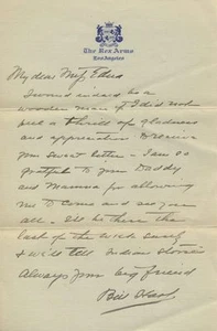 WILLIAM S HART Autographed Signed Letter Bill Hart  - Picture 1 of 2