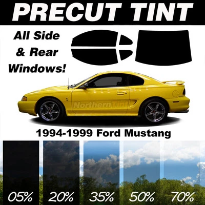 Película precortada para todas las ventanas para Ford Mustang 94-99 cualquier tono de tinte Foto 1 de 4