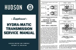 Hudson 1951, 1953 - Hudson Supplement Hydra-Matic Transmission Service Manual - Picture 1 of 1