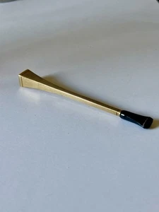 Vintage 9ct Gold Cigarette Cheroot holder Hallmarked 1963 Engine Turned - Picture 1 of 17