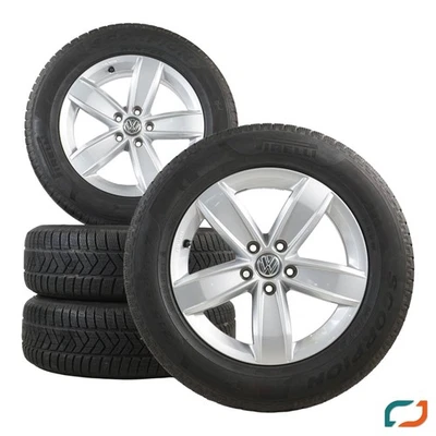 Original VW Tiguan AD1 Winterräder Winterreifen Corvara 17 Zoll 215/65 R17 99H - Bild 1 von 4