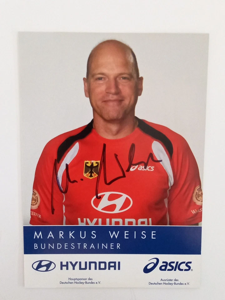 Markus Weise - Bundestrainer Hockey - original Autogramm - ca. 15x10cm - Autogra - Bild 1 von 1