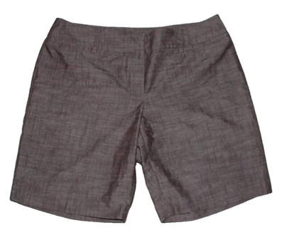 Pantalones Cortos AB Studio Marrón Mezcla Algodón Bolsillos 14 Foto 1 de 3