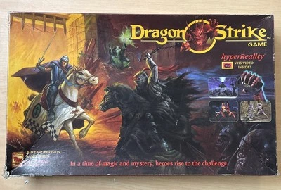 TSR Adventurevision Dragon Strike Board Game 1400 COMPLETE SET CIB Used W/ VHS - Image 1 of 4