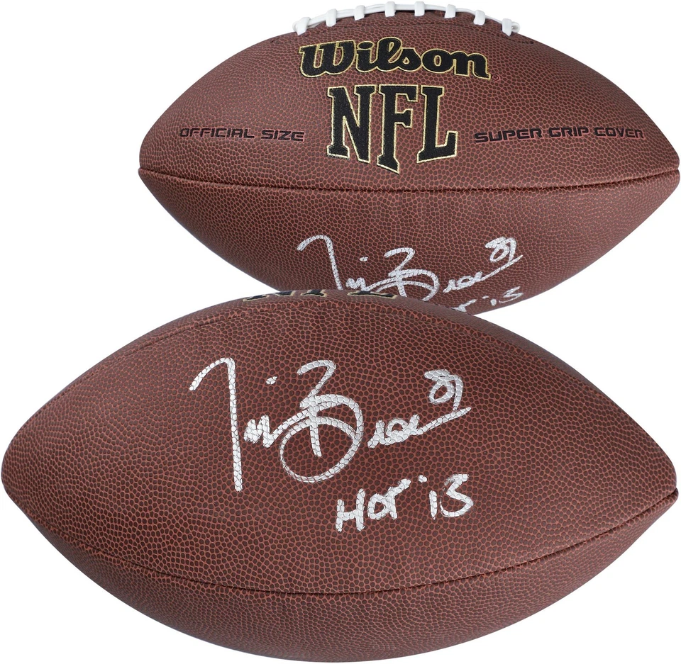 Réplica de fútbol americano firmada por Tim Brown Oakland Raiders Duke con "HOF 2015" Insc Foto 1 de 1