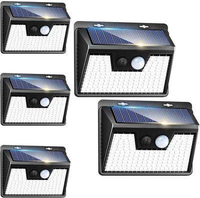 Solar Outdoor Lights [5 Pack/140Led], Motion Sensor Outdoor Light Ultra-Bright,  - Image 1 of 4