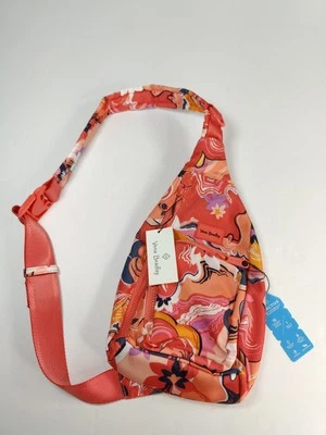 New Vera Bradley Rosa Agate Floral ReActive Sling Backpack NWT - Image 1 of 4