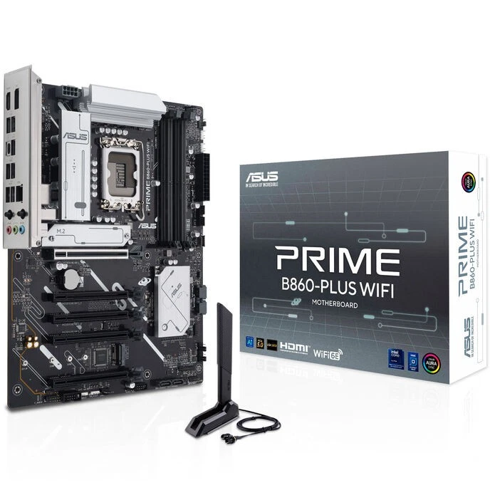 ASUS Prime B860-Plus WiFi Mainboard, LGA 1851, Intel B860, ATX, DDR5 - Imagen 1 de 1