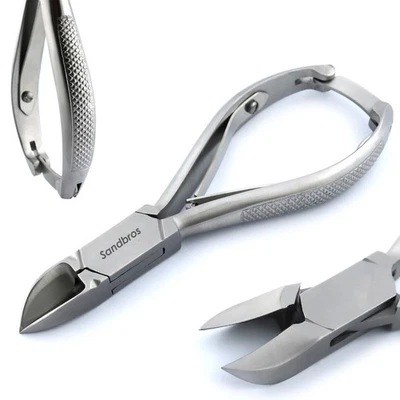 SANDBROS Heavy Duty Thick Toe Nail Clippers Pliers, Thick Nail Cutter Chiropody Podiatry