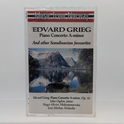 Ogdon/Alfvén - Edvard Grieg: Piano Concerto A-Minor Op. 16 (Cassette 1972) Album - Image 1 of 4