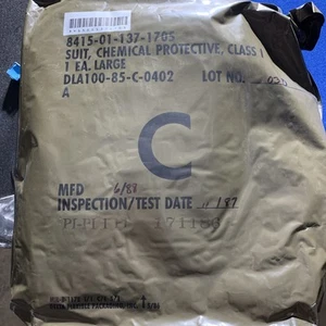 Sealed Chemical Protective Suit Size Large MFD 1988 - Picture 1 of 2