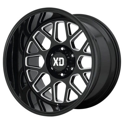 XD XD849 Grenade 2 20x9 6x5.5/6x139.7 18 Black Milled Wheels(4) 106.1 20" inch R Foto 1 de 3