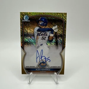 2023 Bowman Alex Ramirez Auto 14/50 CPA-AR Gold Shimmer Parallel SP - Picture 1 of 2