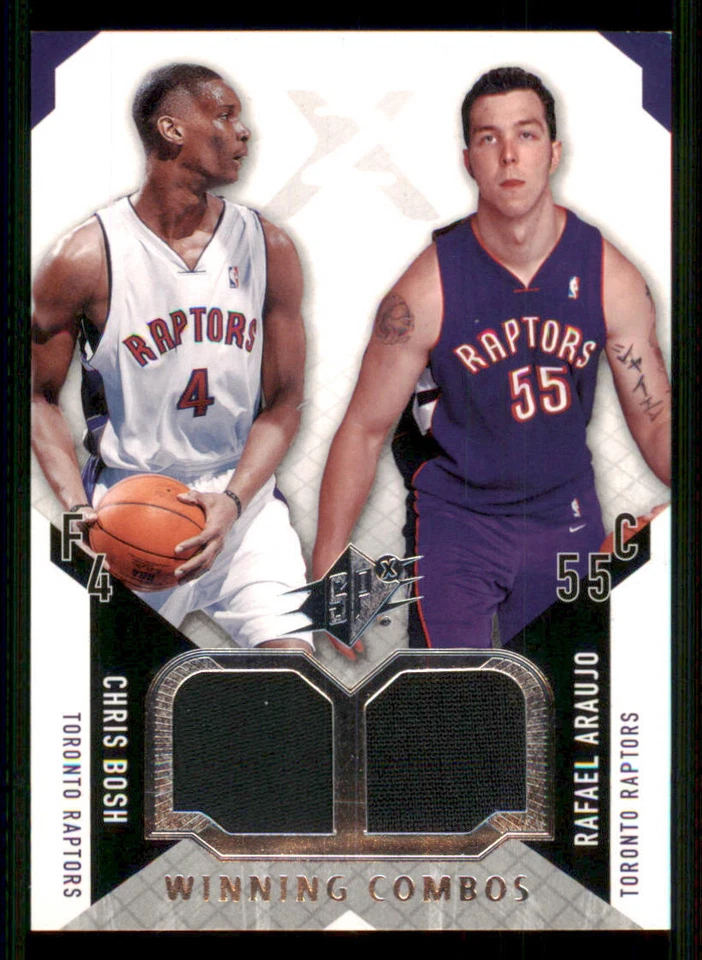 2004-05 SPx Winning Materials Combos #BA Chris Bosh/Rafael Araujo - Image 1 of 2
