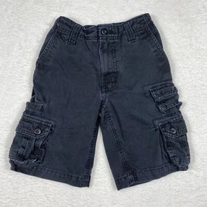 Faded Glory Boy's 6 Adj Waist Black Cargo Shorts - Picture 1 of 7