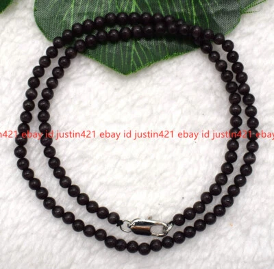 Mini collar de cuentas redondas de piedras preciosas ópalo ojo de gato multicolor natural de 4 mm 18" AAA Foto 1 de 4