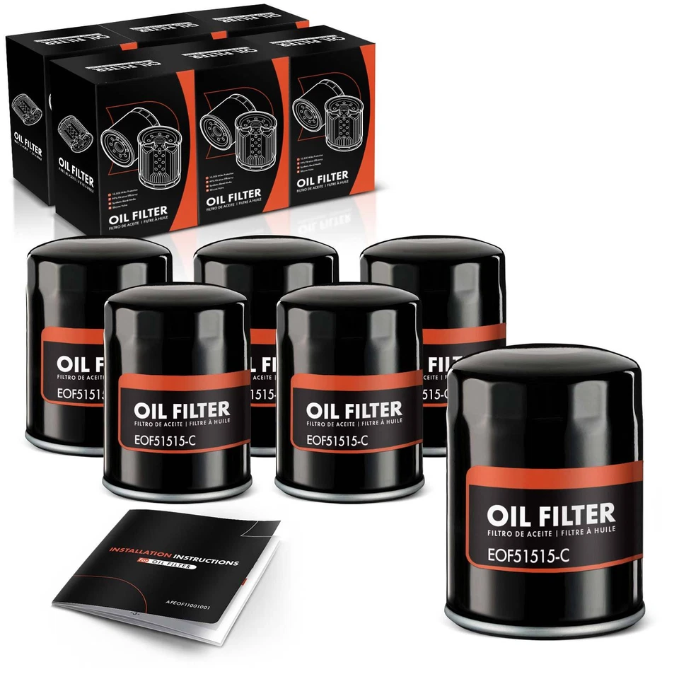 6x Filtro de aceite de motor para Ford E100 E150 E200 E250 E300 Econoline Dodge Chrysler Foto 1 de 4