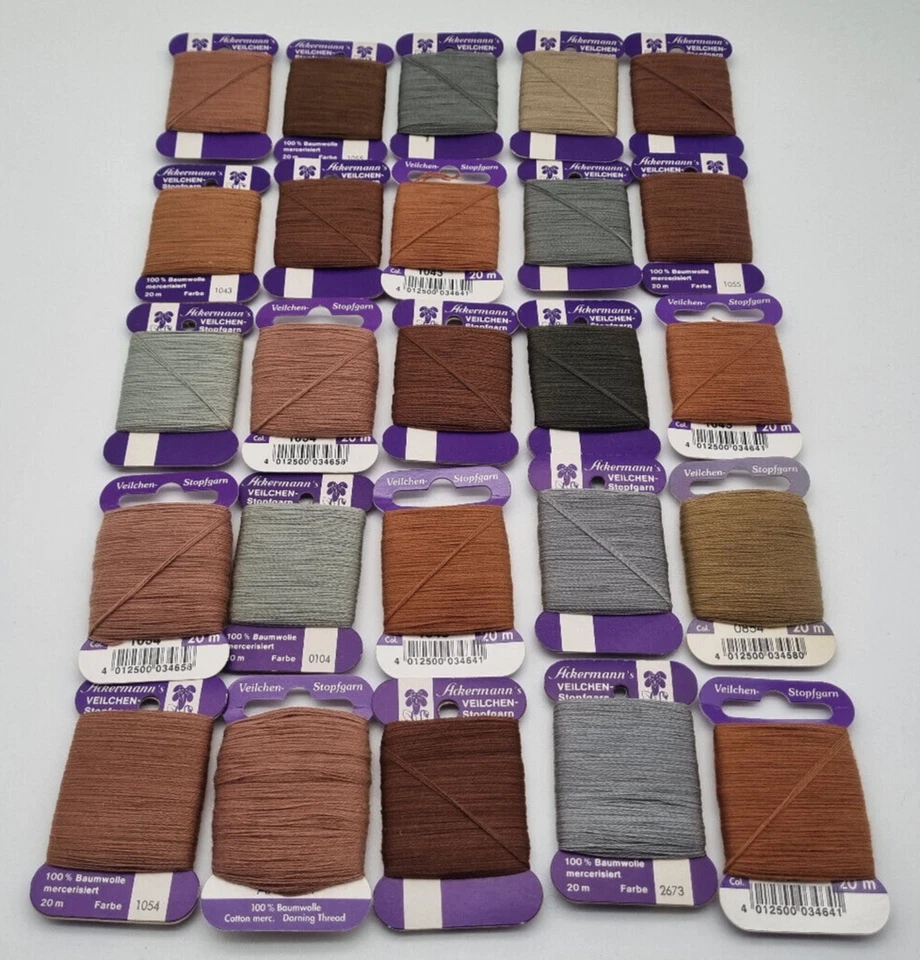 Stopfgarn 25 Ackermann Veilchen Stopftwist aus 100% Baumwolle Bunte Mischung 61 - Bild 1 von 1