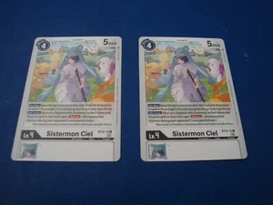 Digimon Sistermon Ciel ST12-13 U x 2 NM/M Starter Deck 12 - Picture 1 of 2