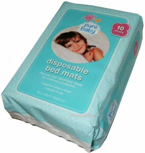 PURE BABY Baby Disposable Travel Bed Mats Mattress protection 90 x 60cm