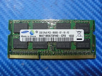 MacBook Pro 13" A1278 Early 2010 MC374LL 2GB Memory RAM SO-DIMM DDR3 661-5226 #1 - Image 1 of 3