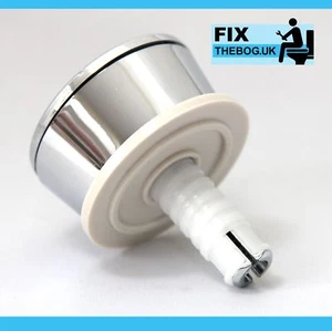 WIRQUIN Doble Botón Al Enjuague Nuevo Modelo 48mm Diámetro Blanco Nogal Pre 2007 - Imagen 1 de 3