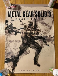 Póster promocional arte original Metal Gear Solid 3 Snake Eater Shinkawa Yoji - Imagen 1 de 1