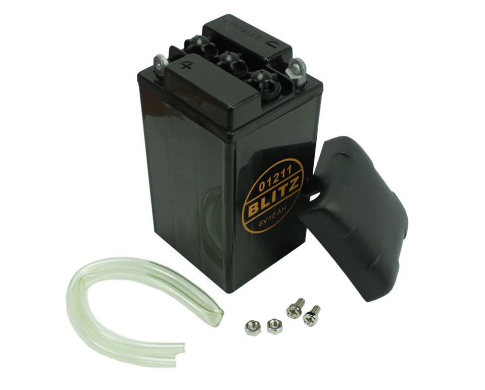 Batterie für Simson AWO 425S 425T MZ RT125 IWL Akku 6V 12Ah 12A Battarie Blei - Bild 1 von 1