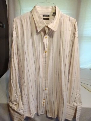Attitude  Men’s Shirt 4XL Button Down Striped  - Image 1 of 4