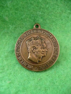 Medaille 1879 Wilhelm Deutscher Kaiser Augusta D. Kaiserin goldene Hochzeit - Bild 1 von 4