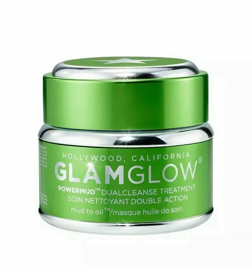 Glamglow POWERMUD Dualcleanse Treatment Mud To Oil Mask .5oz/15ml *Sealed New* - Image 1 of 1