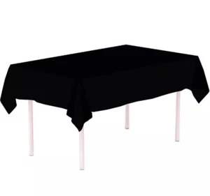 Disposable Plastic Table Cover 54" x 108" Halloween Birthday Party Rectangle - Picture 1 of 9