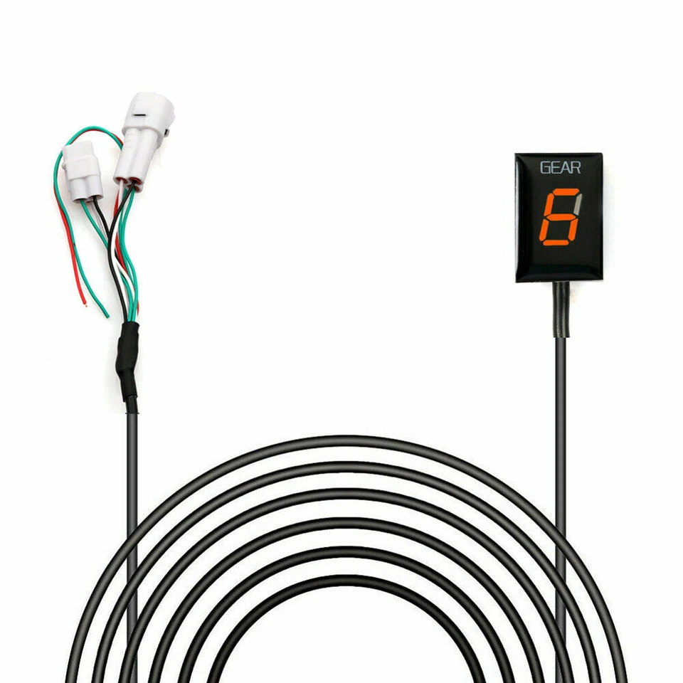 Indicador de engranaje LED para moto Yamaha YZF R1 R6 FZ6 FZ8 FZ1 XJ6N FJR1300 Foto 1 de 4