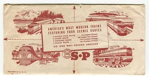 Southern Pacific Lines Railway Ephemera Ticket Refund Claim Baggage Insurance - Picture 1 of 7