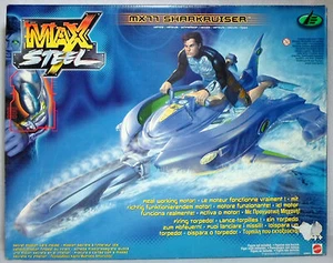 MATTEL 2000 MAX STEEL MX77 SHARKRUISER VEHICLE MISP EUROPEAN NEW SEALED RARE - Picture 1 of 12