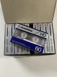 10x GoldStar HD 60 - Audio Cassetten - Tapes - OVP + Original Box - Zdjęcie 1 z 5