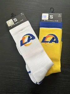 NFL LA Rams Socks M/L ( Lot Of 2 ) Strideline - Picture 1 of 5