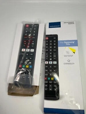 Insignia Replacement Remote Control for Most Samsung TVs Black NS-RMTSAM21 - Image 1 of 2