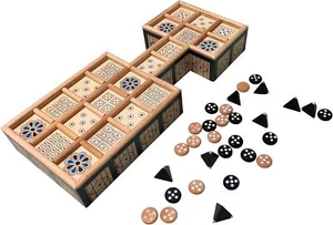 Ancient Royal Game Of Ur Strategy Board Game For 2 Players With Storage Drawer - Picture 1 of 6
