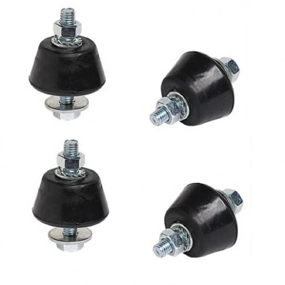 PIEDINI ANTIVIBRANTI PER STAFFE CLIMATIZZATORI CF.4 PZ. CON BARRA FILETTATA M8 - Immagine 1 di 1